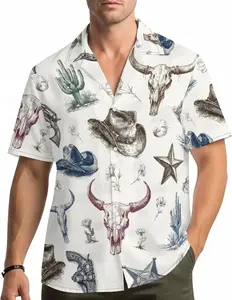 Men's Funny Hawaiian Aloha Shirt - Short Sleeve Button Down Tropical Print Casual Shirt for Beach Party Vacation Summer Lightweight Comfortable