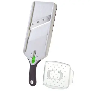 Stainless Steel Blade Easy Adjustable Mandolin Slicer for Perfect Vegetable Cuts Stainless Steel Blade Easy Adjustable Mandolin Slicer for Perfect Vegetable Cuts
