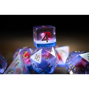 Midnight Snail Polyhedral Dice Set