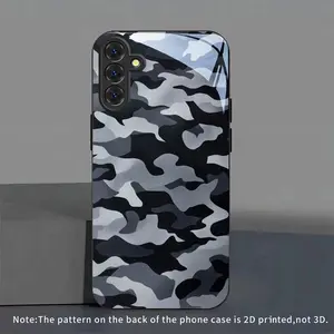 Phone Case - Dark Gray Camouflage New Black Phone Case Tempered Glass for Samsung Galaxy S26 S25 S24 S23 S22Pro S21 S20 Fe Plus Ultra Pro A56 A55 A54 A53 A52 A51 A36 A35 A34 A32 A26 A25 A24 A23 A16 A15 A14 A06 A05 A03s