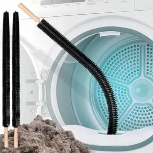 LMMAKE Dryer Vent Cleaner Brush 29.9 Inch Long Flexible with 25.6 Inch Dense Nylon Bristles for Efficient Dust Removal Smooth Airflow in Dryers Refrigerators Air Conditioners Household Cleaning Tool