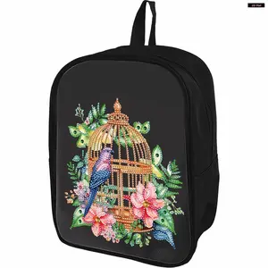 Mermaid Special Shape Diamond Painting Backpack DIY Rhinestones Shoulder Backpack Diamond Painting Book Bag for Art Crafts