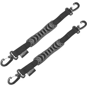 2pcs/Pack Skate Boots Carrier, Inline Roller Skates Shoes Hook Belt, Skates Handle Buckle Hook, Skating Shoes Carrier with End Hooks(Size:35x2.5cm)
