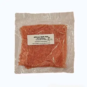 AFRICAN BATH NETS: Off Cuts - Uneven/Irregular Cut Bath Net Accessories for Body Buffing, One Bath Net - Shower Washable Sponge - Blue Exfoliating Bath Sponge Set