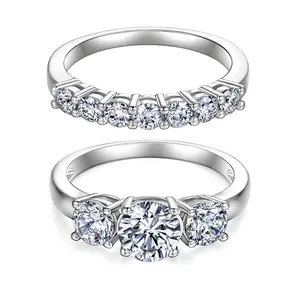 Ring Set Features  Sparkling Cubic Zirconia , Sophisticated Choice for Engagements, Anniversaries, or Formal Celebrations