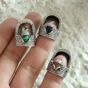 1pc Opening Thimble Acorn Topper - Hand Sewing and Quilting, Surround Design Opening Thimble Acorn Finger Protector, Quilting Craft Accessory for Knitting Needlework DIY Tools, Sewing Supplies Crafts