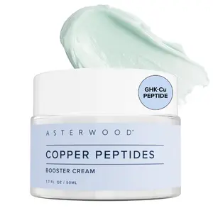 Copper Peptides Booster Cream - GHK-Cu Peptide + Ectoin + Hyaluronic Acid - Firming Face Moisturizer for Skin Barrier Repair - 1.7 Fl Oz