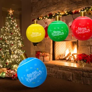 1pc Vibrant Inflatable Christmas Balloon - Party Supplies Decorations for Festive Scenery, Birthday Party, Rich and Colorful Tree Decoration, Joyful Eve Accessories, Easy to Inflate Deflate, Durable Reusable