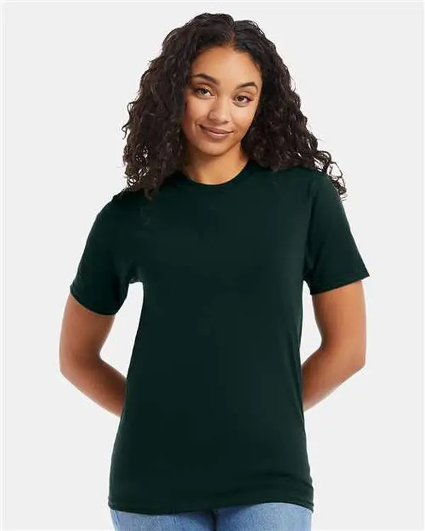 Custom Embroidered - Hanes - Unisex Beefy-T® T-Shirt - Deep Forest - 5180
