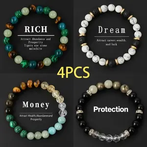Crystal Bracelets for Women and Men- Money Attraction Bracelet, Luck Bracelets Healing Protection Jewelry for Banquet Party, and Encouragement Gift for Her couple bracelet artificial bracelet Christmas Birthday Jewelry Gifts summerwins DealsForYouDays