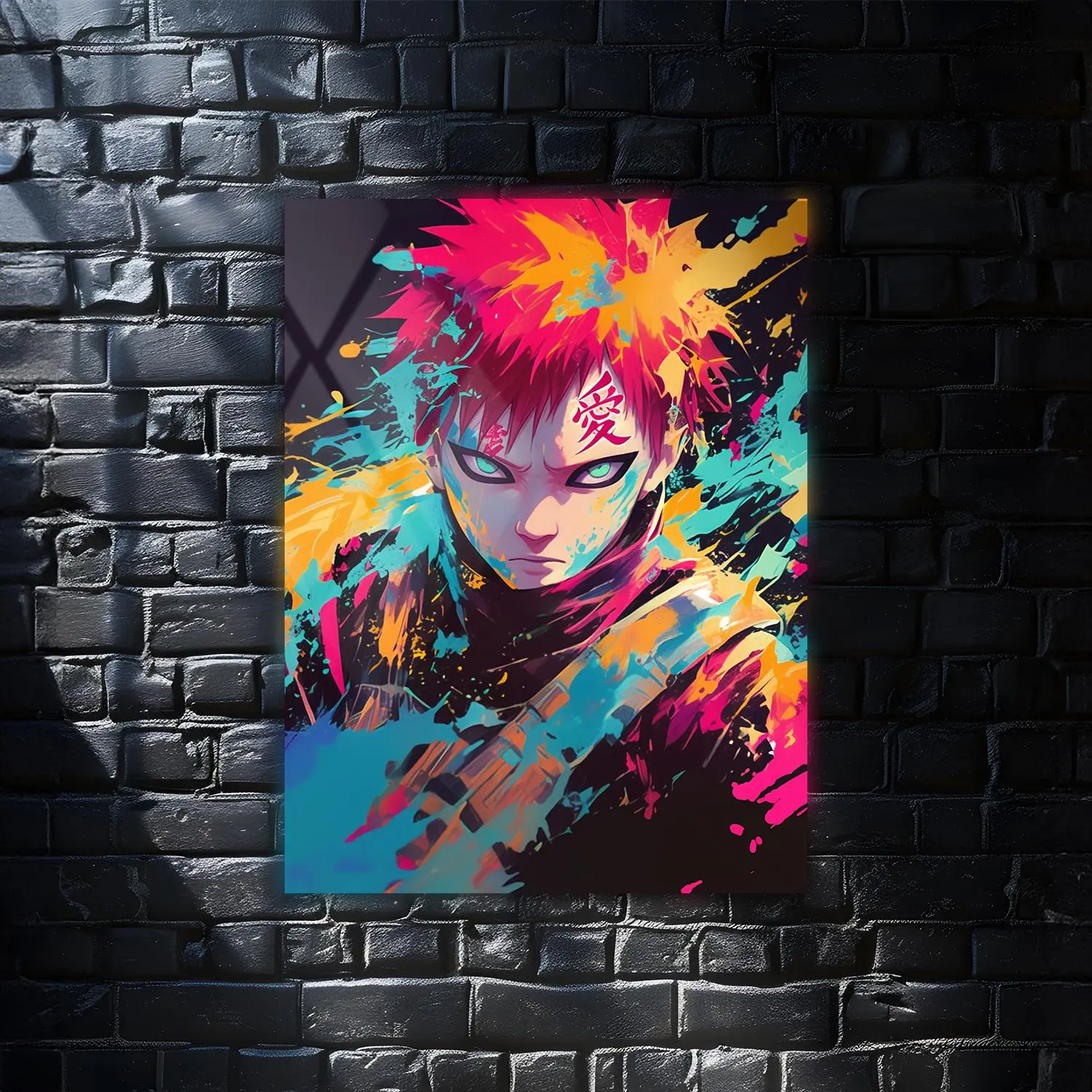 Gaara Naruto Anime Wall Art Poster, Modern Wall Art, Anime Gifts, Wall Decor