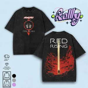 Red Rising Howler T-shirt Tanktop | Fantasy Design | Washed Tshirt Tanktop 2 Sided graphic merch Menswear Tee streetwear Top Casual graphic t-shirts