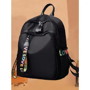 Women's Backpack Version Fashion Oxford Cloth Backpack Trend Pure Color Fan Your Small Shoulder Bag,School Bookbag,Big Backpack,Back To School Bags Lightweight,Portable,Laptop Compartment, Suitable For Girls College Students, Perfect For Back To School