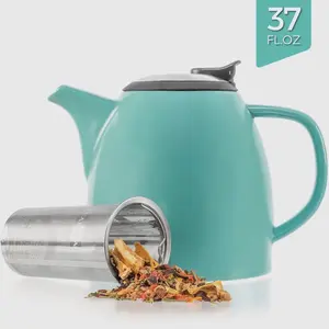 Ceramic teapot with Infuser 37 oz