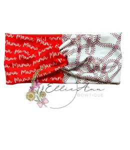 DBP Twist Headbands Baseball themed