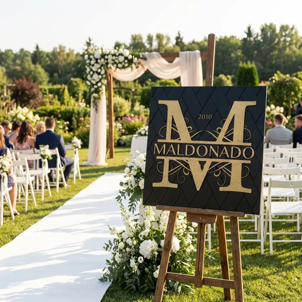 Monogram Name Hand Crafted Business, Wedding, Home Decor