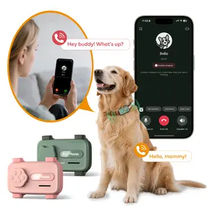 PetPhone for Dogs & Cats – Two-Way Call, Voice Messaging Interaction, Pet GPS Tracker with Virtual Fence, Real-Time Tracking, AI Health Monitoring