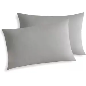 Cold pillowcases are suitable for hot sleepers, keep cool all night, smoother than silk, luxury pillowcases with hidden zippers, suitable for hair and skin, birthday gifts for men and women's mothers (light gray)