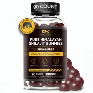 Effective Nutra Shilajit Gummies 1000mg - 90 Ct, 45-Day Supply - Sugar-Free Himalayan Superfood for Energy, Focus & Immunity - Pure Fulvic Acid & Trace Minerals - Natural Berry Flavor