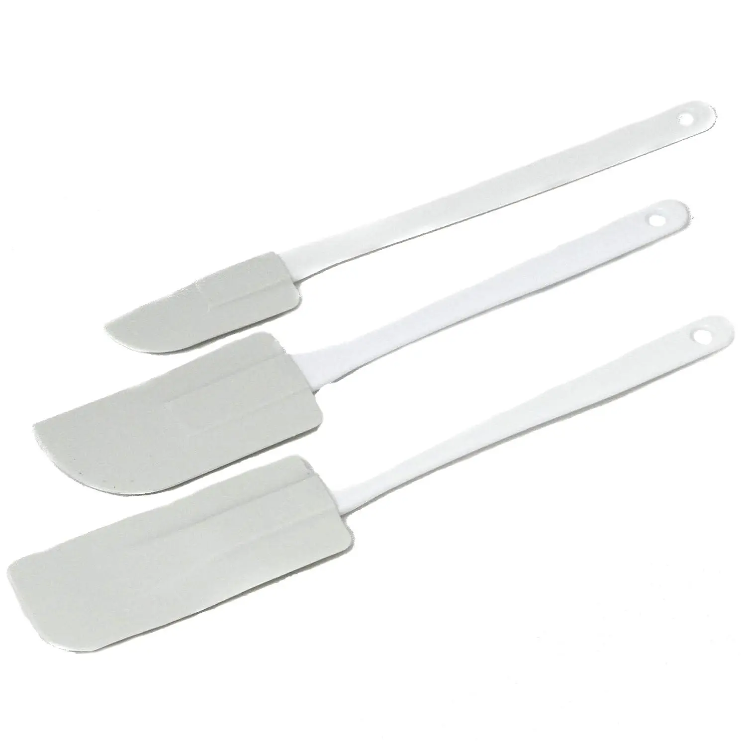 Select Plastic Spatula, 3 Piece Set, White