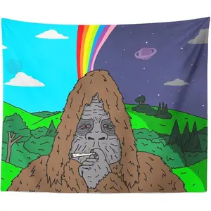 Lightweight Decorative Smooth The Big Lez Show Sassy The Sasquatch Tripper Snipper Tapestry Wall Hanging - Wedding Artwork for Home Bedroom, College Dorm Textile Decor