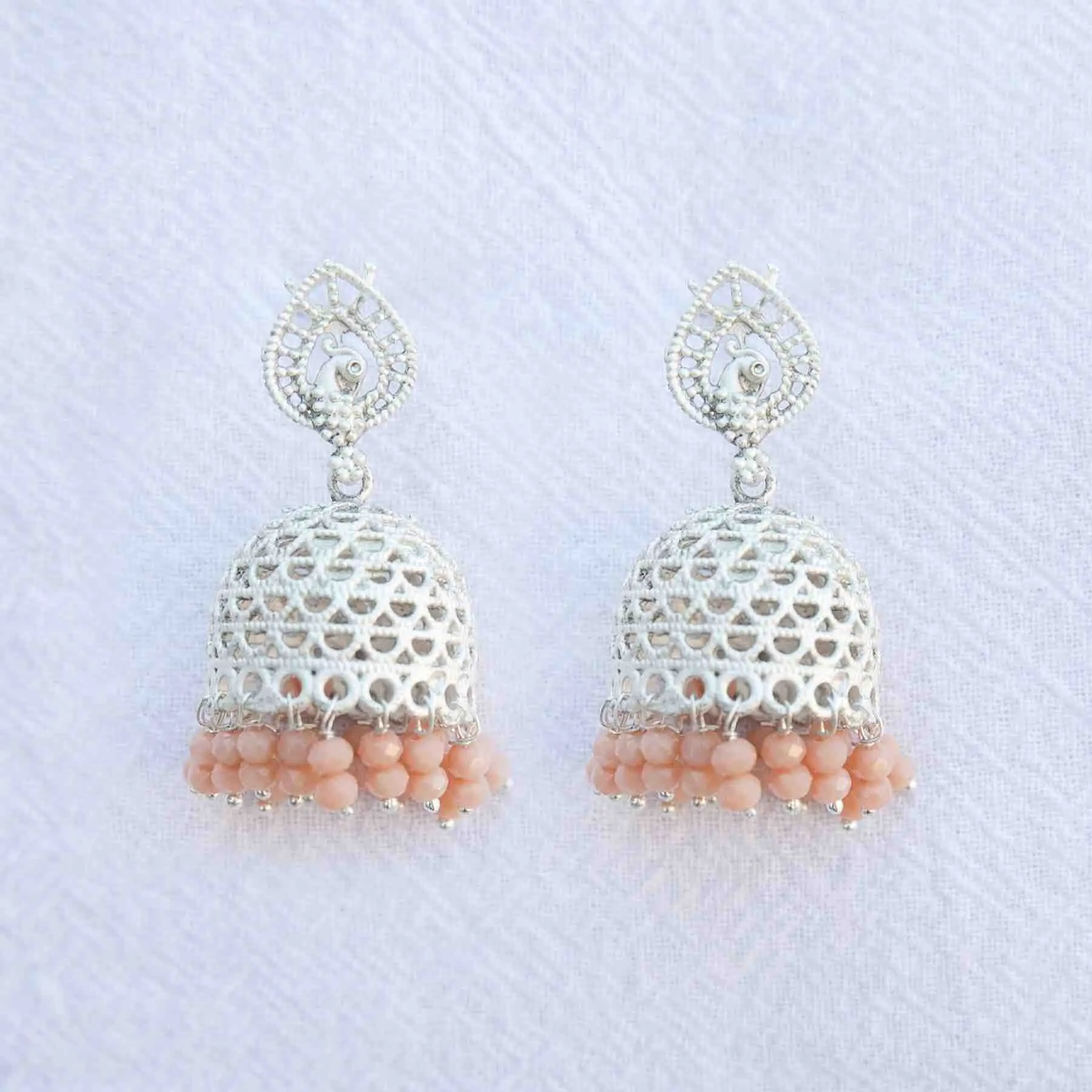 Peach Muskaan Jhumka
