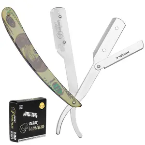 Dollar Stainless Steel Folding Barber Straight Razor