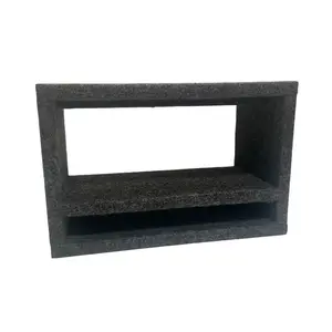 Magnetic Pistol Rack with Magazine Storage - Black Concrete Design for Easy Installation and Versatile Use