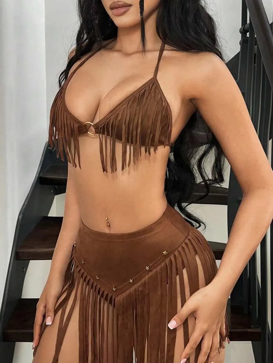 Western Bikini Set - Summer Outfits - 2 Piece Sets Women - Womens Swimwear - Womens Swimsuit