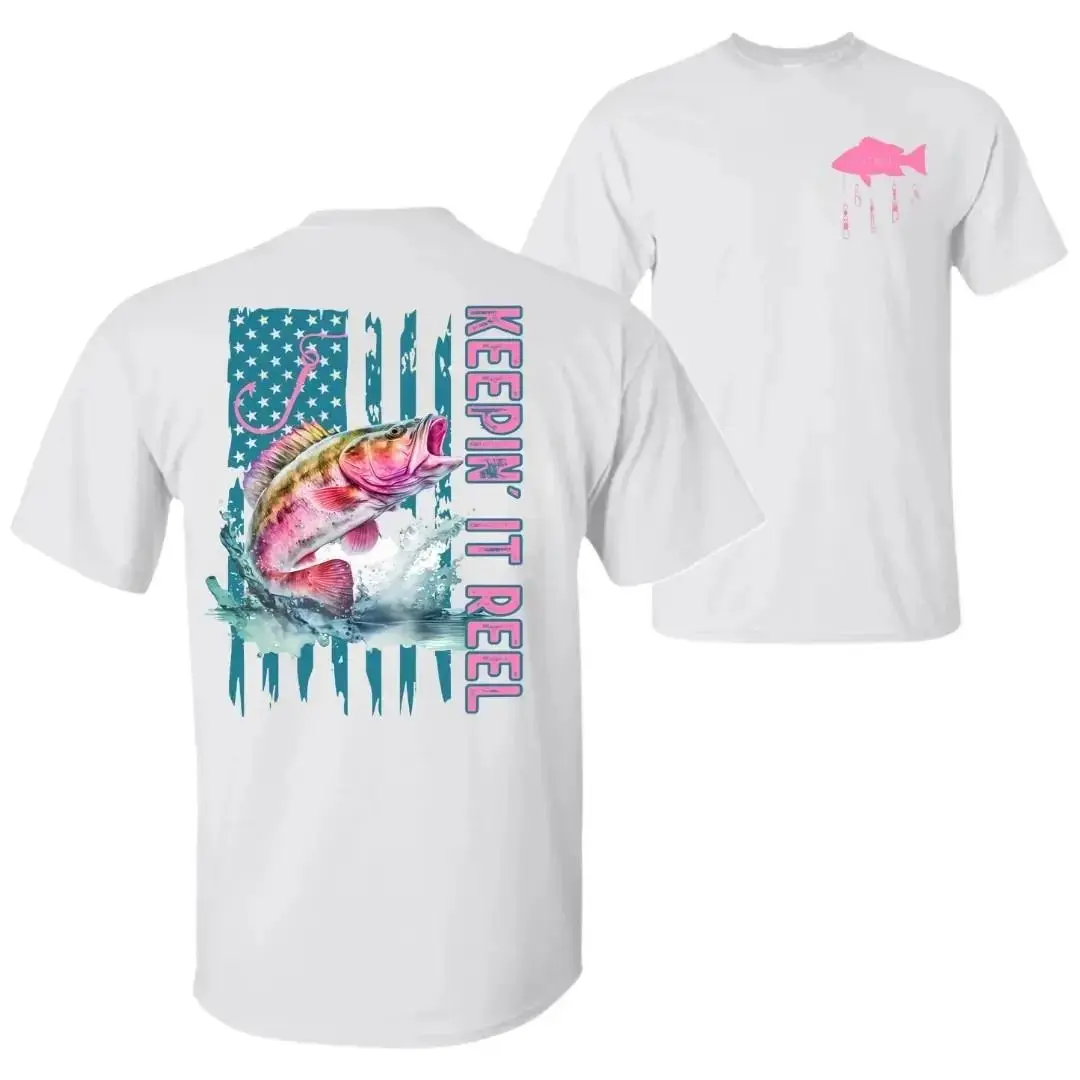 Keepin' It Reel Fishing T-Shirt, Fish Graphic Tee, Unisex Shirt, Outdoor Fishing Apparel for Men & Women