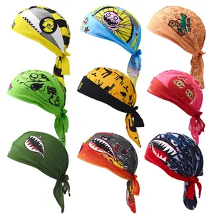 Retro Biking Pirate Cap, Sweat-Wicking Quick-Dry Bike Accessories, Cycling Headscarf Headband for Sports & Outdoor Use
