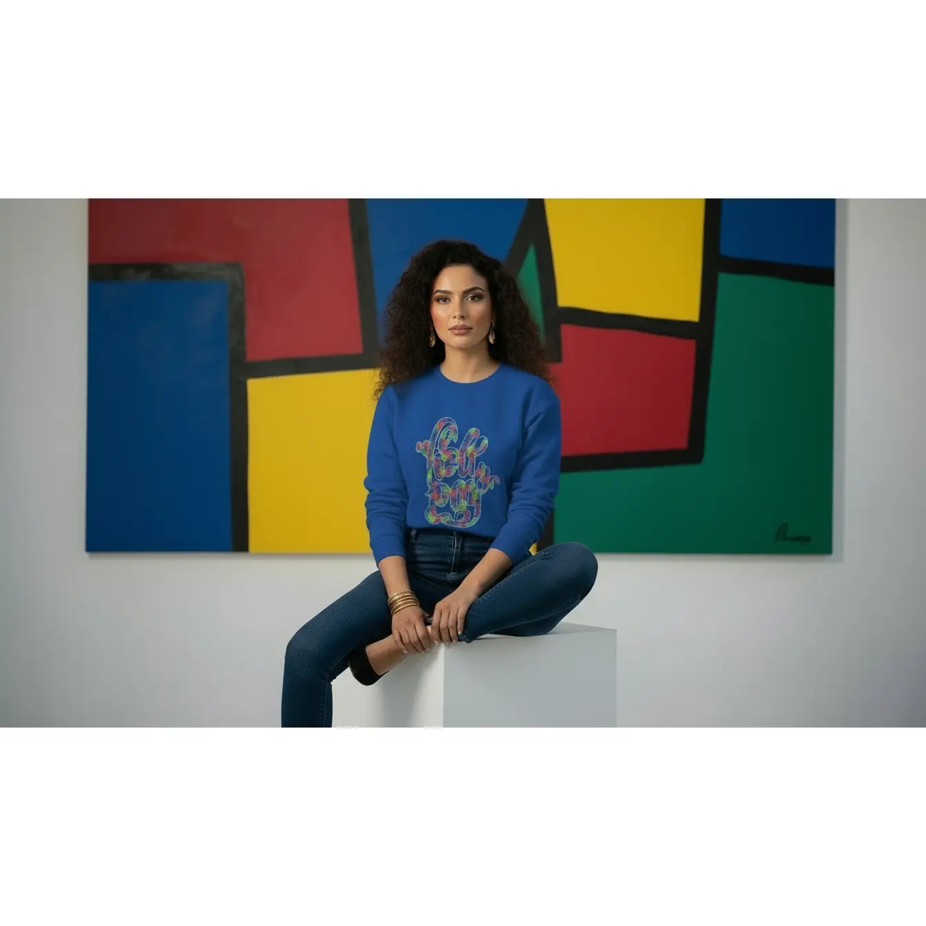 Colorful Holly Jolly Sweatshirt