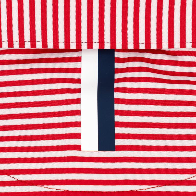 The Birdie Stripe Men's Short Sleeve Performance Polo Shirt, Lightweight Quick-Dry Stretch Golf Polo, Breathable Sportswear Top for Outdoor Play, Casual Golf and Everyday Wear