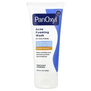PanOxyl Acne Foaming Wash For Face & Body, Maximum Strength, 3 oz (85 g) PanOxyl Acne Foaming Wash For Face & Body, Maximum Strength, 3 oz (85 g)