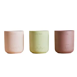 Christmas Home Decor - Caftari Signature Set - 3 Full Size Luxury Aromatherapy Candles, Vegan Soy Wax, 60 Hour Burn Time, Clean Fragrance, Non-Toxic, Cruelty-Free, Stress Relief, Relaxation, Home Décor Ornaments