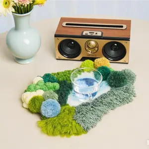 Handmade Tufted 3D Coaster, Gift Idea, Handmade, Nature Inspiration, Real Place on Earth, Soft Touch, 3D Textile ChillFuzz Tableware cup coaster