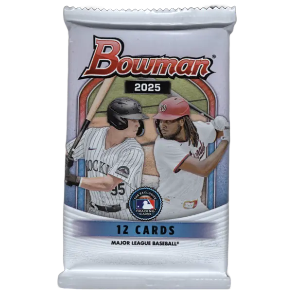 2025 Bowman Baseball Blaster Pack - 12 Cards Per Pack, Major League Baseball Sports Trading Cards, Retail Exclusive Green Parallels, Top 1st Bowman Prospect Collectibles