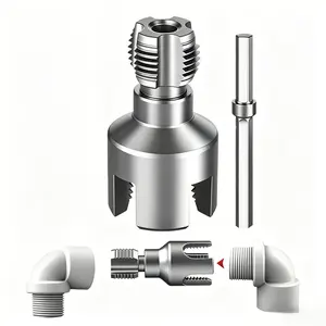 Dual Use Internal External Pipe Threading Tools, 1/2" and 3/4" Ppr Pipe Threads, Professional Plumbing Tool for DIY Projects Tool Kit Set