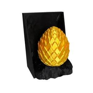 Dragon Egg Book Nook – Fantasy Bookshelf Decor with Hidden Storage | Eragon, Fourth Wing, Game of Thrones, Harry Potter Inspired