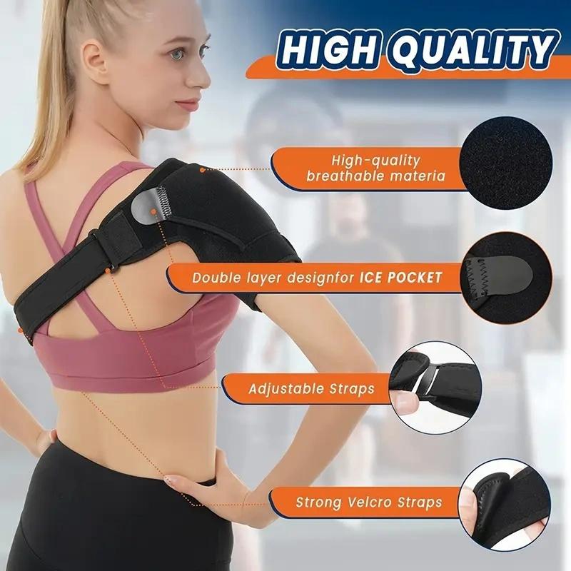Adjustable Shoulder Brace for Men & Women Recovery Brace with Pressure Pad-Grade Bracing for Rotator Cuff, Bursitis, Labrum Tear, Dislocation & Tendonitis Pain Relief, Adjustable Rotator Cuff Shoulder Brace(Left/Right) Adjustable Shoulder Brace for Men & Women Recovery Brace with Pressure Pad-Grade Bracing for Rotator Cuff, Bursitis, Labrum Tear, Dislocation & Tendonitis Pain Relief, Adjustable Rotator Cuff Shoulder Brace(Left/Right)