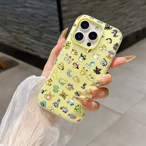 1 cute elf phone case, fashionable and creative trendy iPhone phone case, 2-in-1 double-layer material, dopamine color matching, suitable for iPhone 17 Pro Max, compatible with iPhone 7-17 series/Pro/Pro Max/Plus/Air/E/X/XS/XR