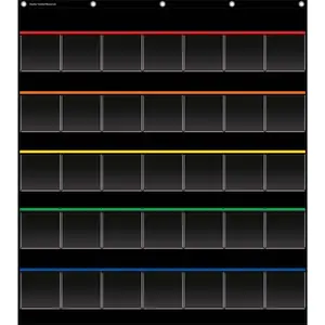 Black Storage Pocket Chart