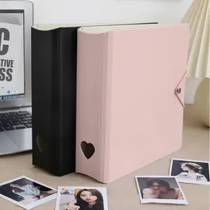 A5 Macaron Color Hollow Album New PP Photocard Binder Photo Collect Photo Folder Card Storage Album Storage Stationery Cover Decor