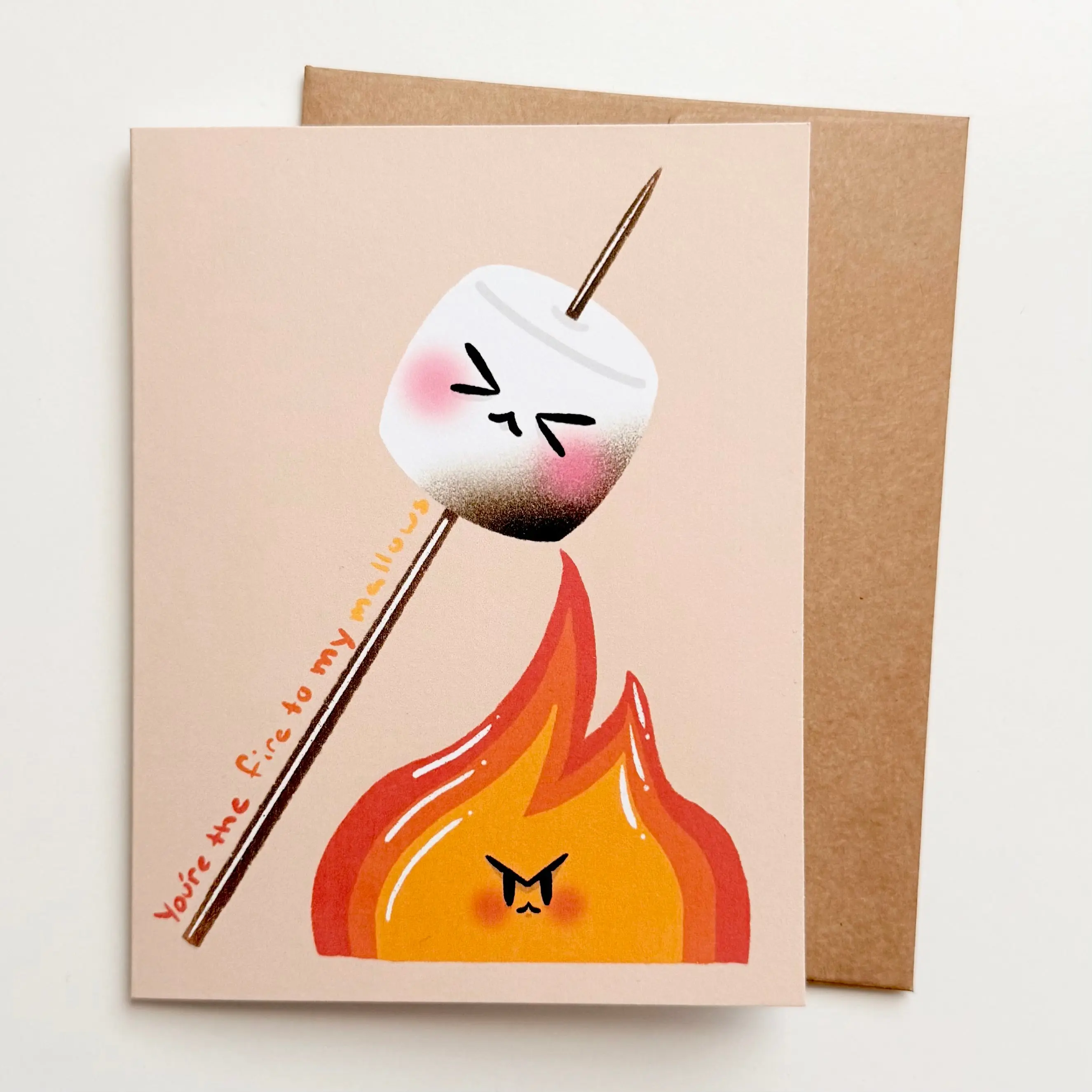 You're The Fire To My Mallows Greeting Card