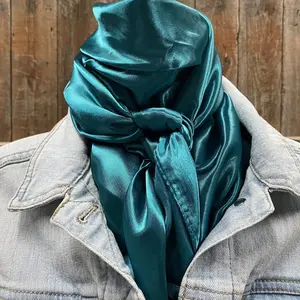 Rodeo Drive 35"x35" Solid Teal Wild Rag