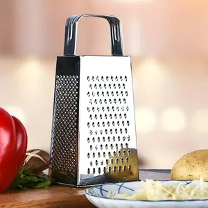 4-Sided Multifunction Vegetable Grater, Fruit Vegetable Slicer for Carrots and Potatoes, Stainless Steel Kitchen Tool for Hotels and Restaurants, Kitchen Gadgets