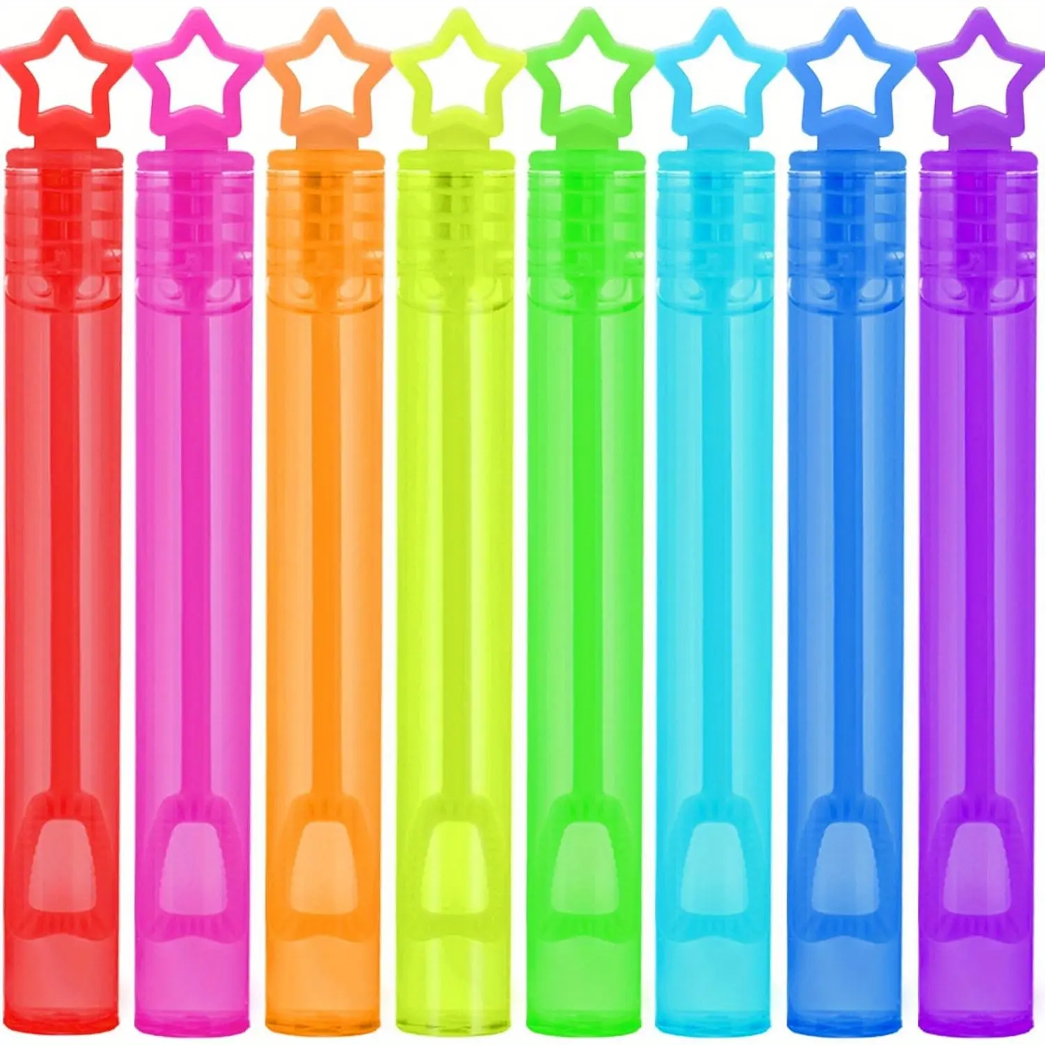 Unisex 24-Piece Star-Shaped Mini Bubble Wands Set - No Bubble Solution Included - Kids' Festive Party Favors, Gift Bags Fillers, Classroom Rewards