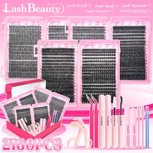 Eyelash Extension Gift Set | Eyelash Extensions Kit | 30D40D Natural, 40D80D Natural & Volume, 80D100D Super Dense Styles | Comes with Glue, Remover, Tweezers & Brush | Easy to Apply, Enhances Eyes | Long-Lasting, Lightweight & Soft