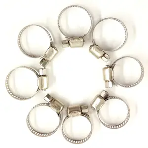 Stainless Steel Drive Hose Clamps Fuel Line Worm 100 Pack 1/2" - 3/4"