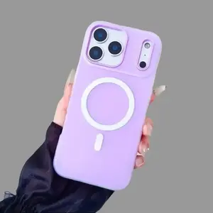 JIACC MagSafe Luxury Candy Color 2-in-1 Magnetic Phone case For iPhone 17 16 15 14 13 12 11 Pro Max Plus Air E, Matte Soft Shell Magnetic Wireless Charging, Protection Durable, Gifts for Her/Him/Friends